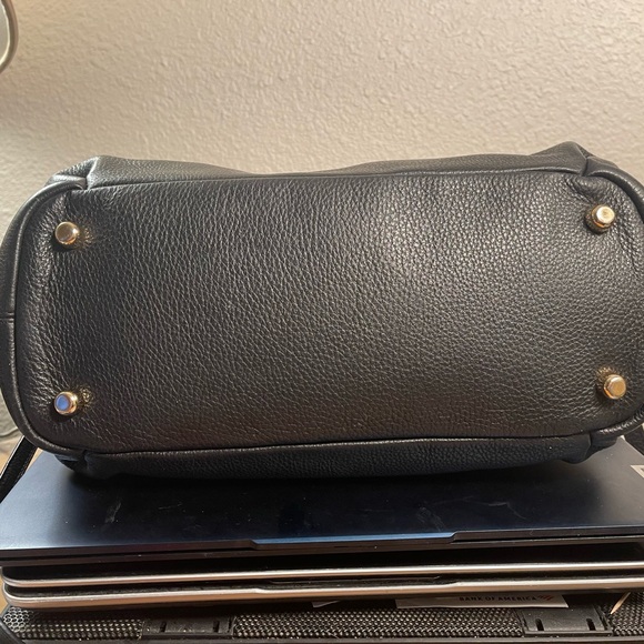 Great COACH Elly Satchel Black Pebbled Leather w/Gold-tone Hardware (F30565) - Picture 8 of 12